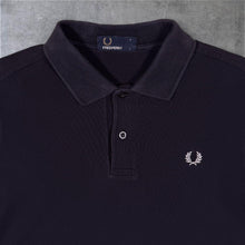 Load image into Gallery viewer, Fred Perry Classic Black Embroidered Mini Logo Long Sleeve Polo Shirt