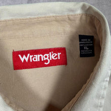 Load image into Gallery viewer, Vintage Wrangler Classic Cream Cotton Double Pocket Long Sleeve Shirt
