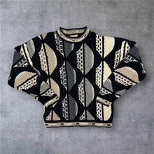 Load image into Gallery viewer, Vintage 90s Delf Sweater XL 3D Knit Acrylic Abstract Jumper Made Korea