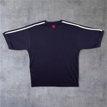 Load image into Gallery viewer, Early 00's Lonsdale Classic Logo Graphic Navy Blue Cotton Blend Short Sleeve T-Shirt