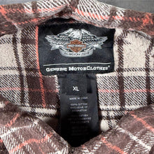 Load image into Gallery viewer, Harley Davidson Genuine MotorClothes Flannel Shirt XL Plaid Embroidered Biker