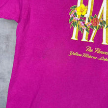 Load image into Gallery viewer, Vintage 90's Murina Hawaii Floral Souvenir Graphic Single Stitch Pink T-Shirt