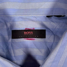 Load image into Gallery viewer, Hugo Boss Selection Cotonificio Albini Italian Cotton Blue Striped Dress Shirt