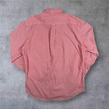 Load image into Gallery viewer, GANT Broadcloth Banker Shirt Mens L Red White Stripe Regular Fit Button Down