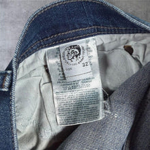 Load image into Gallery viewer, Diesel Tepphar Jeans Mens W32 Blue Slim Carrot Tapered Distressed Denim