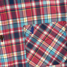 Load image into Gallery viewer, MCS Marlboro Classics Shirt XL Slim Fit Madras Plaid Western Short Sleeve