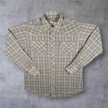 Load image into Gallery viewer, Vintage Niver Texas Mesquite USA Cowboy Western Check Long Sleeve Popper Shirt
