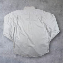 Load image into Gallery viewer, Vintage Lacoste Pale Grey-Blue Long Sleeve Cotton Button-Down Shirt