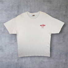 Load image into Gallery viewer, Early 00's Hard Rock Cafe "Las Vegas" Tourist Logo Spellout Graphic White T-Shirt