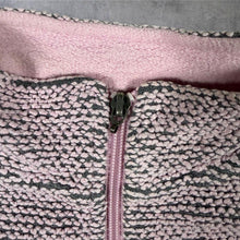 Load image into Gallery viewer, Weird Fish Womens M Macaroni Full Zip Sweatshirt Pink Grey Textured Outdoor