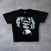 Load image into Gallery viewer, Vintage Aurelius Gorilla Animal Wildlife Graphic Black Cotton T-Shirt