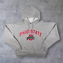 Load image into Gallery viewer, Ohio State Buckeyes College Football Spellout Graphic Grey Hoodie