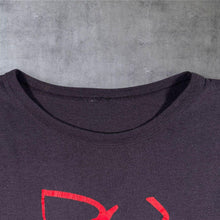 Load image into Gallery viewer, Vintage 80s Graphic T Shirt Single Stitch Faded Black Red Abstract USA