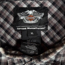 Load image into Gallery viewer, Harley Davidson Genuine MotorClothes Shirt XL Check Embroidered Biker Motorcycle