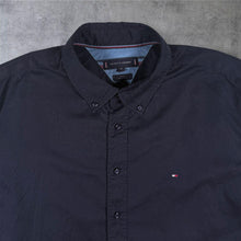 Load image into Gallery viewer, Tommy Hilfiger TH Flex Shirt Mens XXL 2XL Navy Regular Fit Button Down
