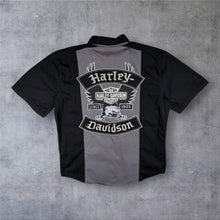 Load image into Gallery viewer, Harley Davidson Shirt Mens L Eagle Since 1903 Embroidered MotorClothes Biker