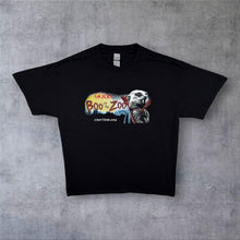 Load image into Gallery viewer, Chattanooga Zoo "Boo In The Zoo" USA Tourist Animal Graphic Black Cotton T-Shirt