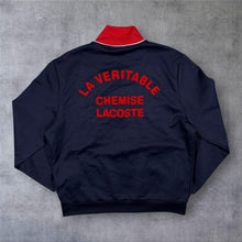 Load image into Gallery viewer, Lacoste Sport Track Jacket Mens L Navy Red Full Zip La Veritable Chemise Logo
