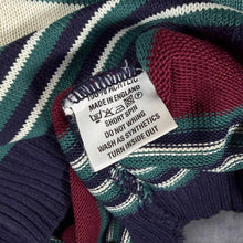 Load image into Gallery viewer, Vintage 90s The Sweater Shop Striped Knit Jumper Made in England M L