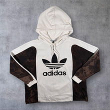 Load image into Gallery viewer, Adidas Colour Block Big Logo Spellout Graphic Tie Dye Pullover Hoodie