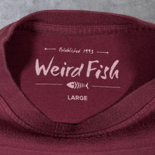 Load image into Gallery viewer, Weird Fish "We Don't Serve" Cartoon Parody Graphic Burgundy Red Cotton T-Shirt