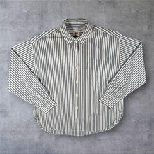 Load image into Gallery viewer, Levi's Red Tab Navy Blue White Striped Cotton Long Sleeve Shirt