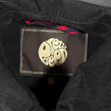 Load image into Gallery viewer, Pretty Green Black Corduroy Jacket Size S Overshirt Popper Snap Mod Workwear