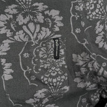Load image into Gallery viewer, Vintage Y2K D&G Dolce Gabbana Shirt 52 L XL Baroque Floral Grey Made Italy