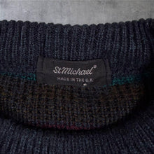 Load image into Gallery viewer, Vintage St Michael M&S Jumper Medium UK 90s Geometric Fair Isle Knit Acrylic