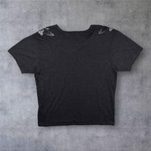 Load image into Gallery viewer, Hard Rock Cafe "Orlando" Tourist Souvenir Spellout Graphic Grey V-Neck T-Shirt