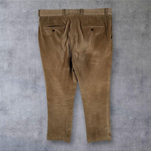 Load image into Gallery viewer, Gurteen Esquire Classic Tan Corduroy Cord Straight Leg Trousers