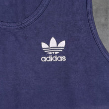 Load image into Gallery viewer, Vintage 90's Adidas Embroidered Mini Logo Faded Navy Blue Vest Tank Top