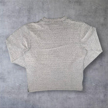Load image into Gallery viewer, Early 00's Weird Fish Embroidered Mini Logo Light Grey-White Macaroni Knit Sweatshirt
