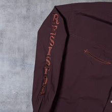 Load image into Gallery viewer, Vintage Resistol Cowboy Western Embroidered Spellout Brown Long Sleeve Popper Shirt