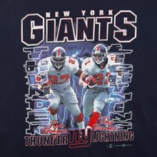 Load image into Gallery viewer, Vintage NFL (2000) New York Giants Ron Dayne Tiki Barber Graphic Navy Blue T-Shirt