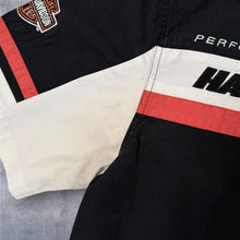 Load image into Gallery viewer, Harley Davidson Racing Performance Shirt Mens M Black Red Embroidered Y2K Biker