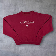 Load image into Gallery viewer, Vintage 90s Red Oak Indiana Hoosiers IU Sweatshirt Large NCAA Crimson Crewneck