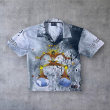 Load image into Gallery viewer, Vintage Y2K Dognose Cyber Space Graphic Shirt 164 Mens S 00s Robot Grey