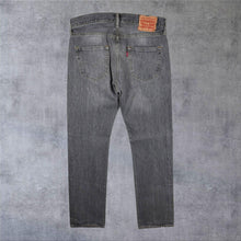 Load image into Gallery viewer, Levi's 501 Classic Straight Leg Washed Grey Cotton Denim Jeans