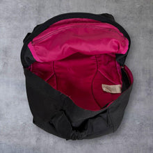 Load image into Gallery viewer, 00's Adidas Floral Spellout Graphic Black Pink Rucksack Backpack Bag