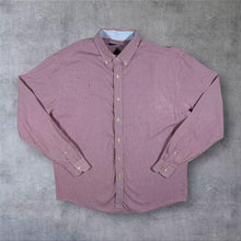 Load image into Gallery viewer, Nautica Classic Red White Check Cotton Long Sleeve Button-Down Shirt