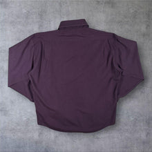 Load image into Gallery viewer, Vintage YSL Yves Saint Laurent Pour Homme Shirt 42 Purple Embroidered Logo XL