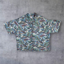 Load image into Gallery viewer, Element Skateboards Hawaiian Tropical Pattern Cotton Linen Short Sleeve Shirt