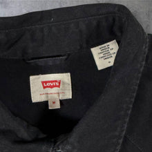 Load image into Gallery viewer, Levi's Red Tab Cowboy Western Popper Button Black Cotton Long Sleeve Shirt