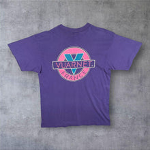 Load image into Gallery viewer, Vintage 90's Vuarnet France Logo Spellout Faded Purple Graphic Single Stitch T-Shirt