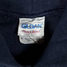 Load image into Gallery viewer, Gildan Boston Hoodie Mens S Navy Blue USA American Collegiate Spellout Sweatshirt