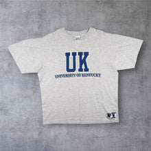 Load image into Gallery viewer, Vintage 90s University Of Kentucky Wildcats T Shirt Savvy Sportswear NCAA Grey