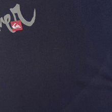 Load image into Gallery viewer, Early 00's Quiksilver Surfer Skater Y2K Logo Graphic Faded Navy Blue Cotton T-Shirt