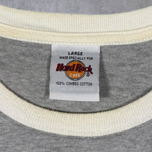 Load image into Gallery viewer, Vintage Hard Rock Cafe "Barcelona" Tourist Logo Spellout Graphic Raglan T-Shirt