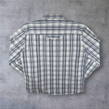Load image into Gallery viewer, Levi's "Standard Fit" Blue White Mix Check Long Sleeve Cotton Shirt